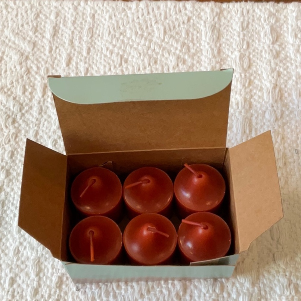 PartyLite Rare cinnamon sticks, 6 Votive Candles